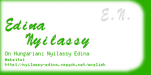 edina nyilassy business card